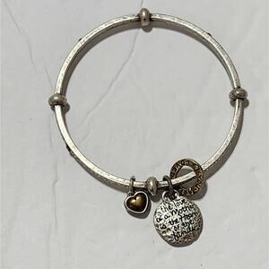 Brighton "the love of the mother is the heart of the home" mixed metals bracelet